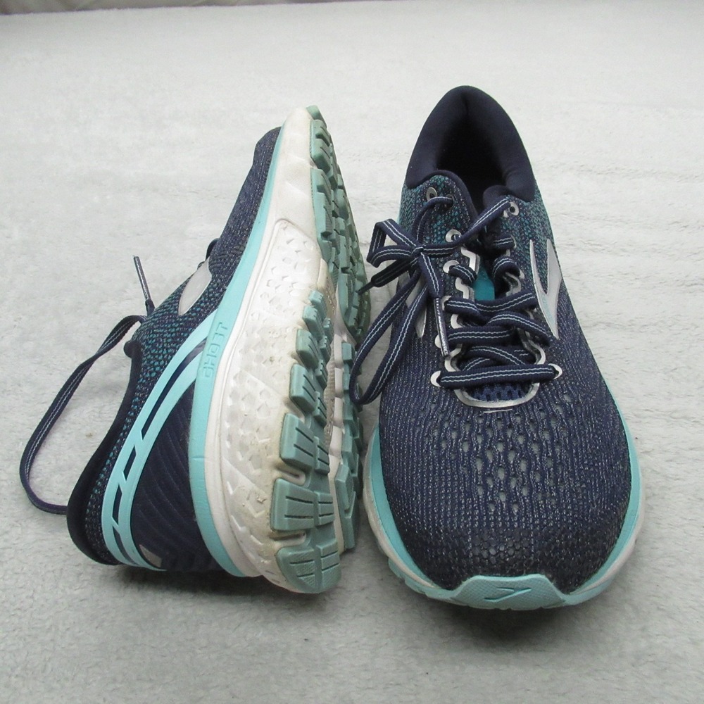 Brooks Womens 9B‎ Running Shoes Blue Ghost 11 Lightweight Cushioned Trail Jog